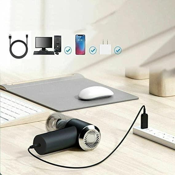 Portable Air Duster & Wireless Vacuum Cleaner — Powerful Cordless Cleaning for Home, Car & Gadgets
