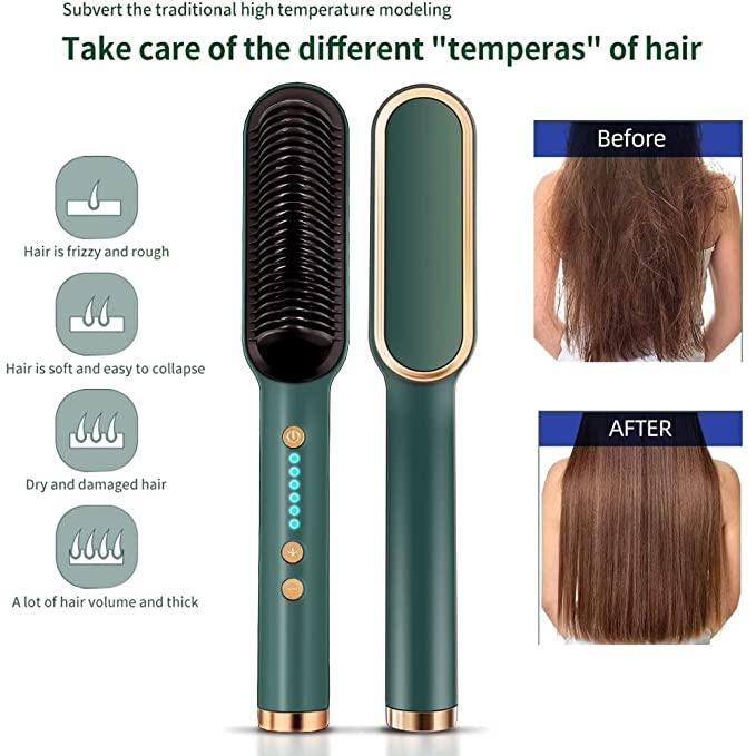 Professional Electric Hair Straightening Comb Brush